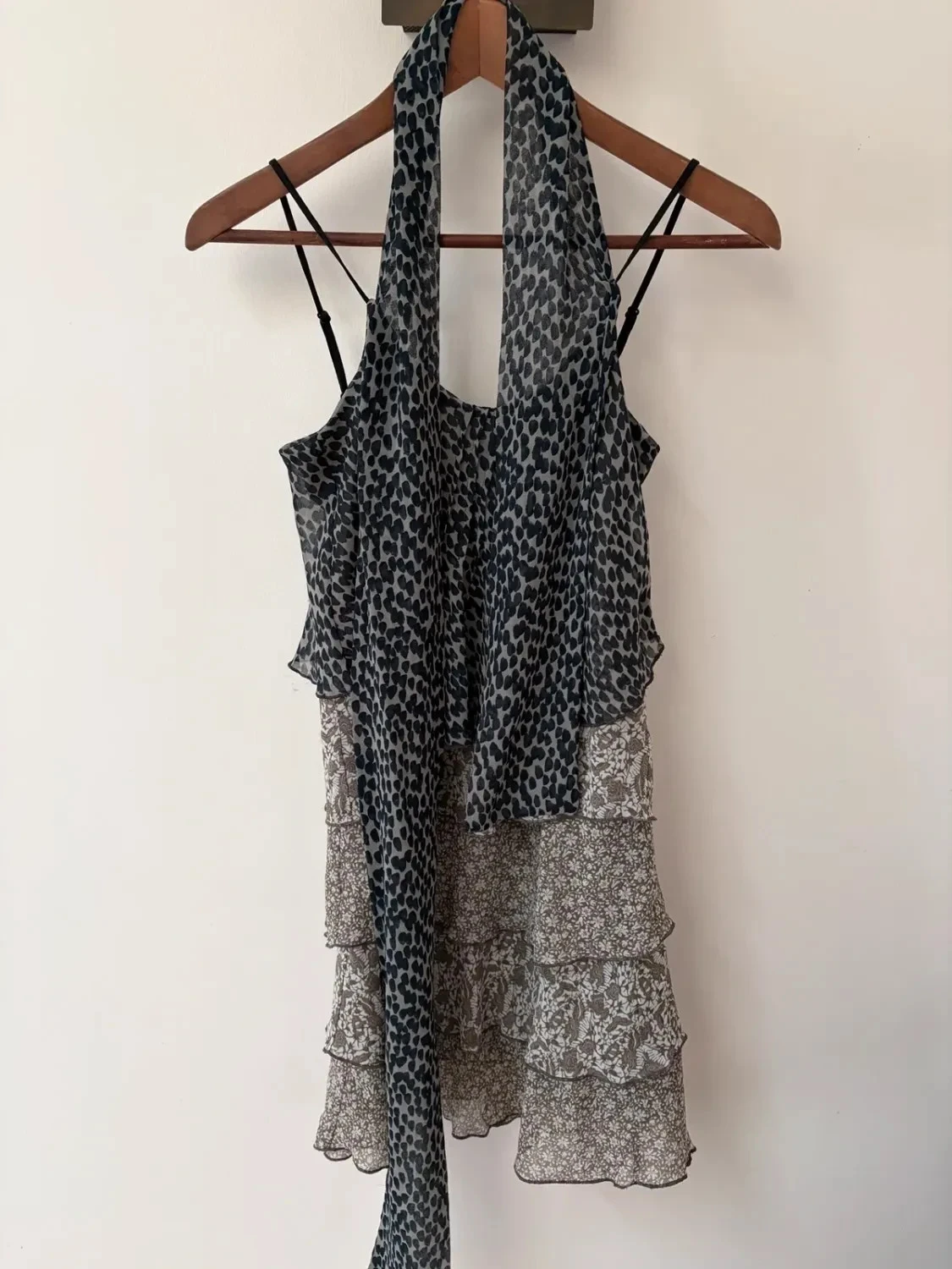 Cop Copine robe asymétrique volantée bohème T36
